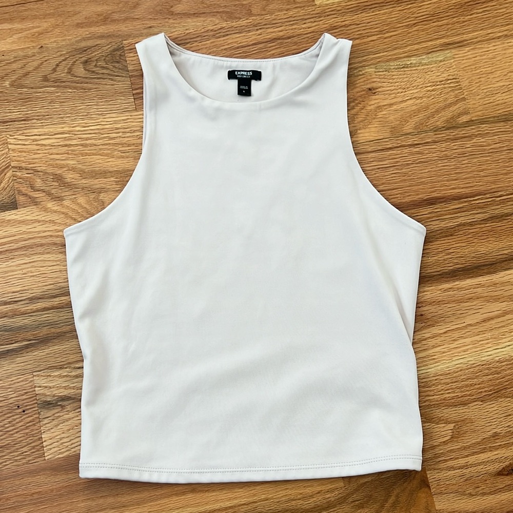 Light pink body contour tank from Express. Size small